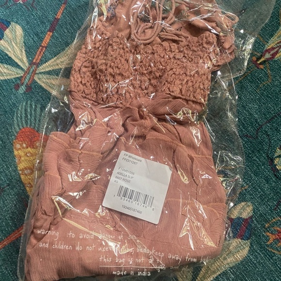 Free people Adella slip dress in Rose size xs New in package - Picture 9 of 11